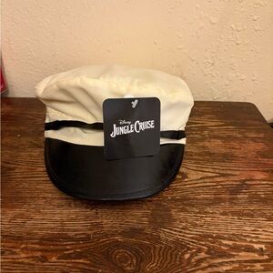 NEW DISNEY Jungle Cruise Frank Captain Hat Beige Black